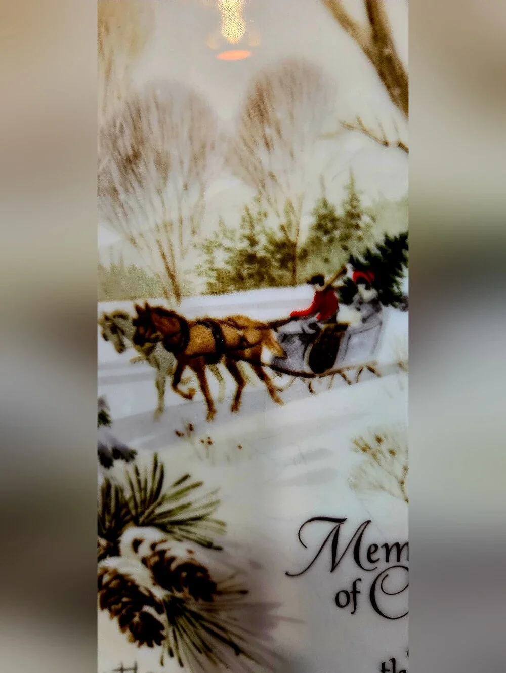 Vintage 1974 Christmas Plate By Robett Laessig